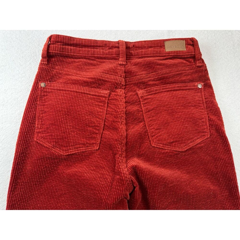 Judy Blue Pants Ankle Straight Corduroy Button Fly Rust Sz 5/27 - Picture 4 of 10